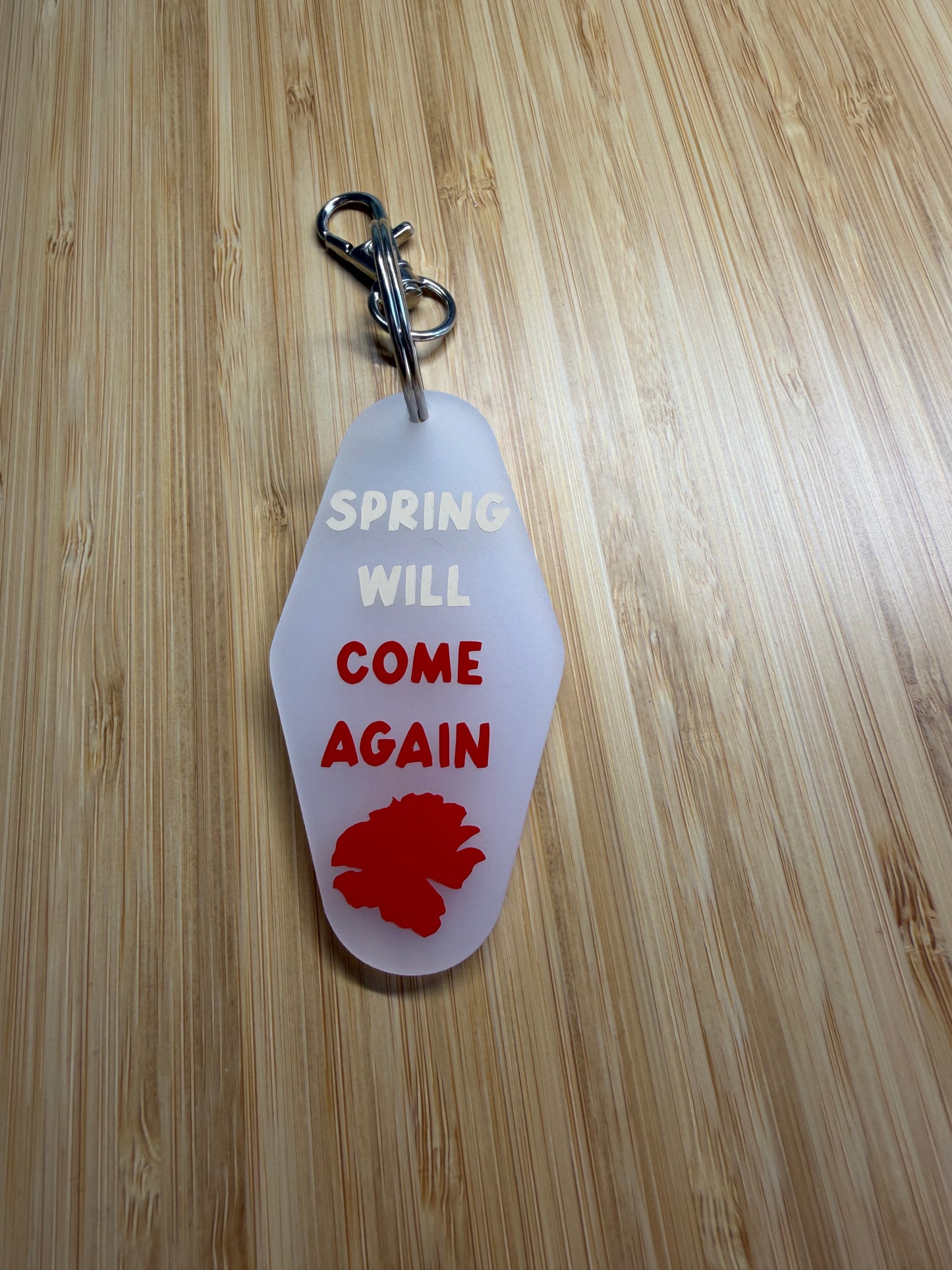 Spring will come again (Hadestown) - Motel style keyring