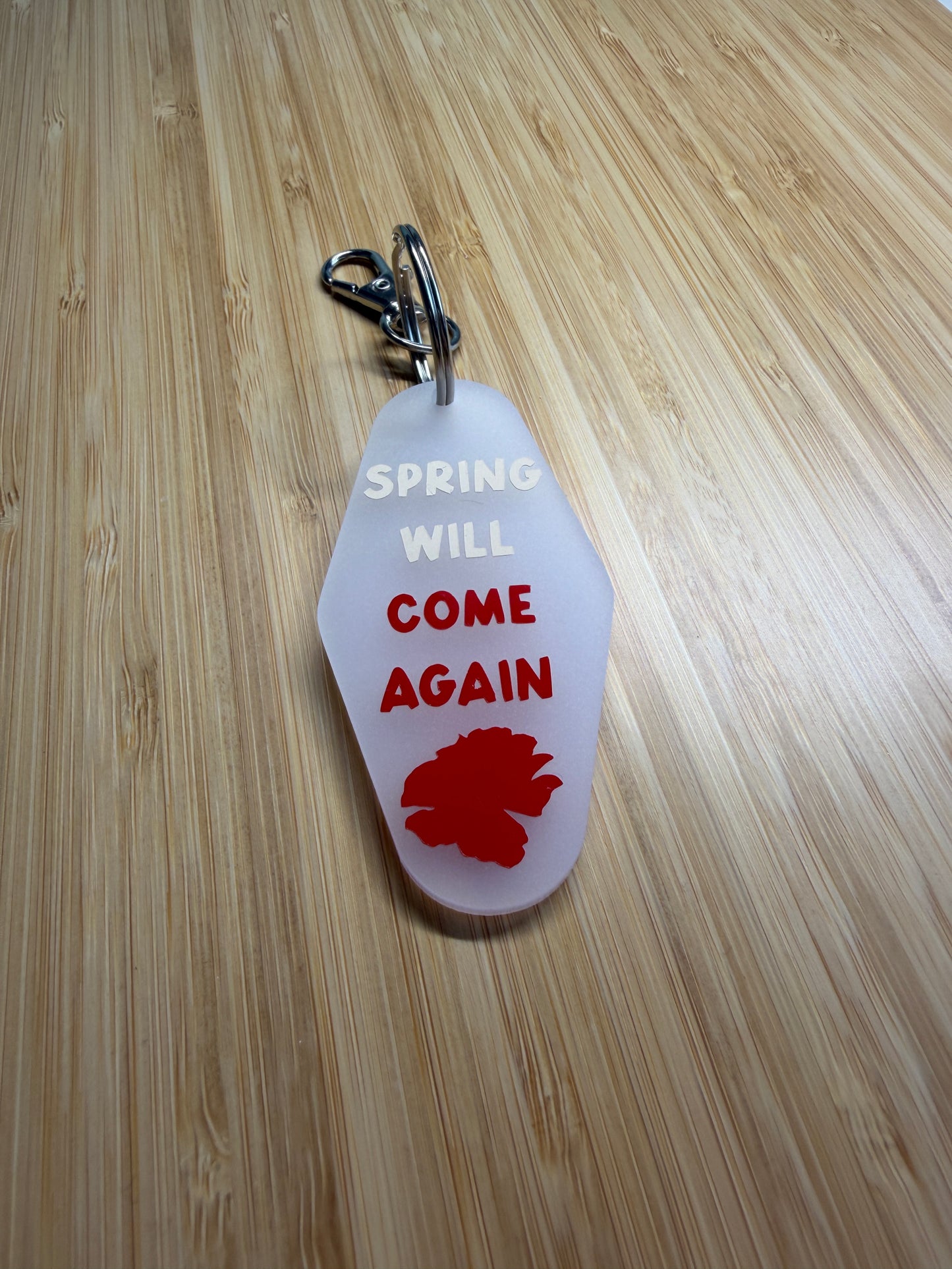 Spring will come again (Hadestown) - Motel style keyring