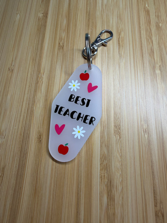 Best Teacher - Motel style keyring