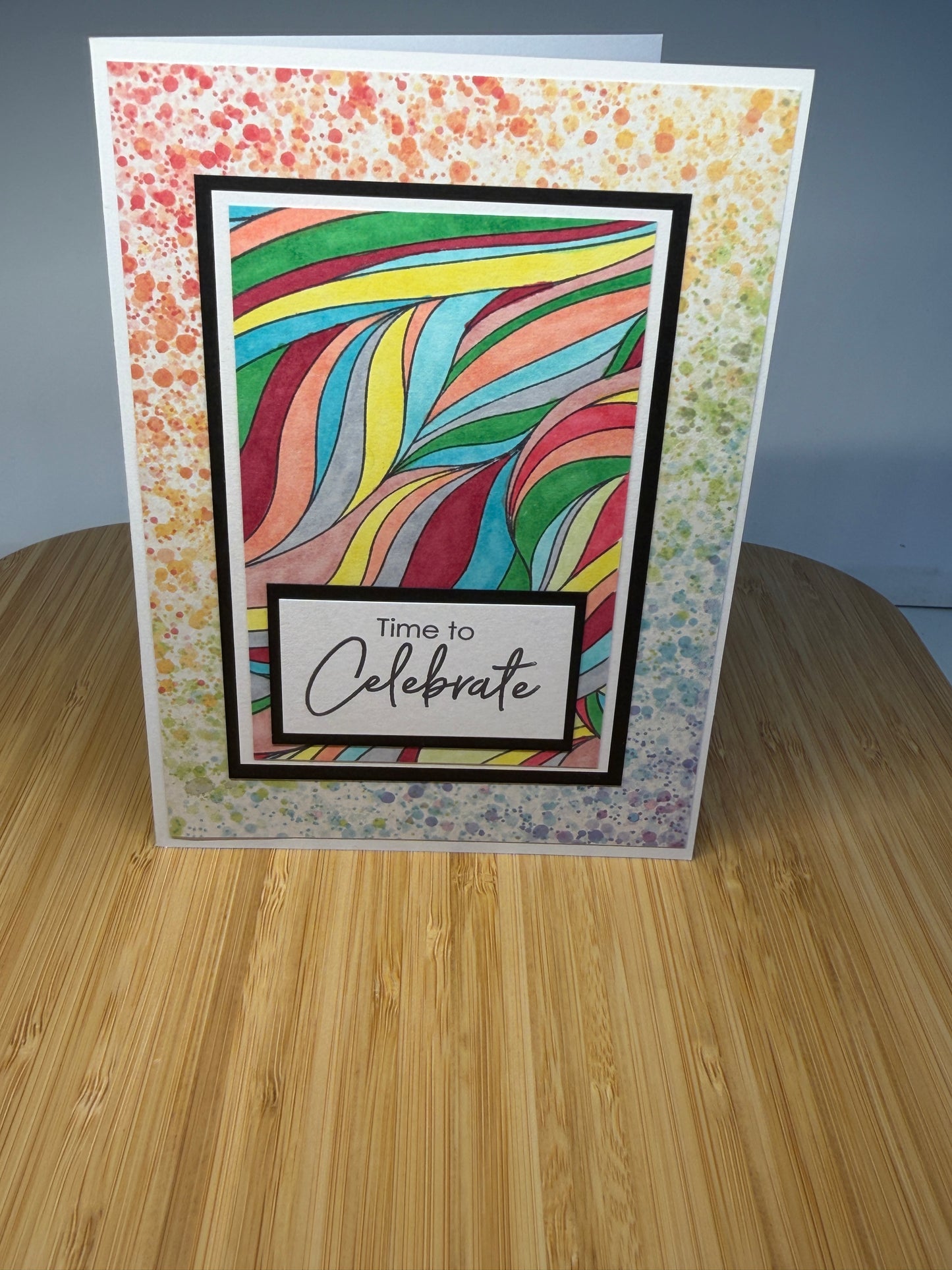 Time to celebrate - hand-made card