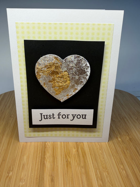 Just for you - hand-made card