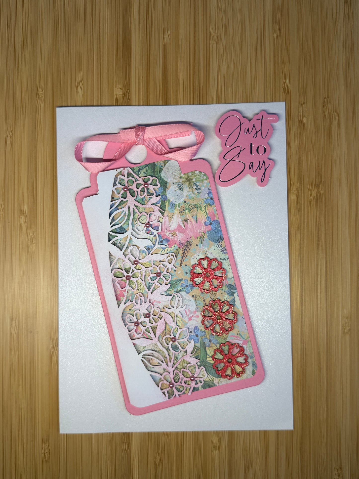 Just to say - hand-made card