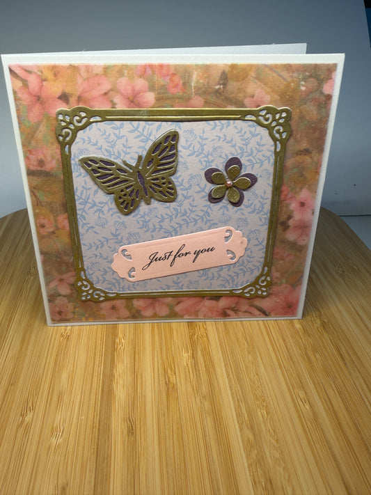 Just for you hand-made card