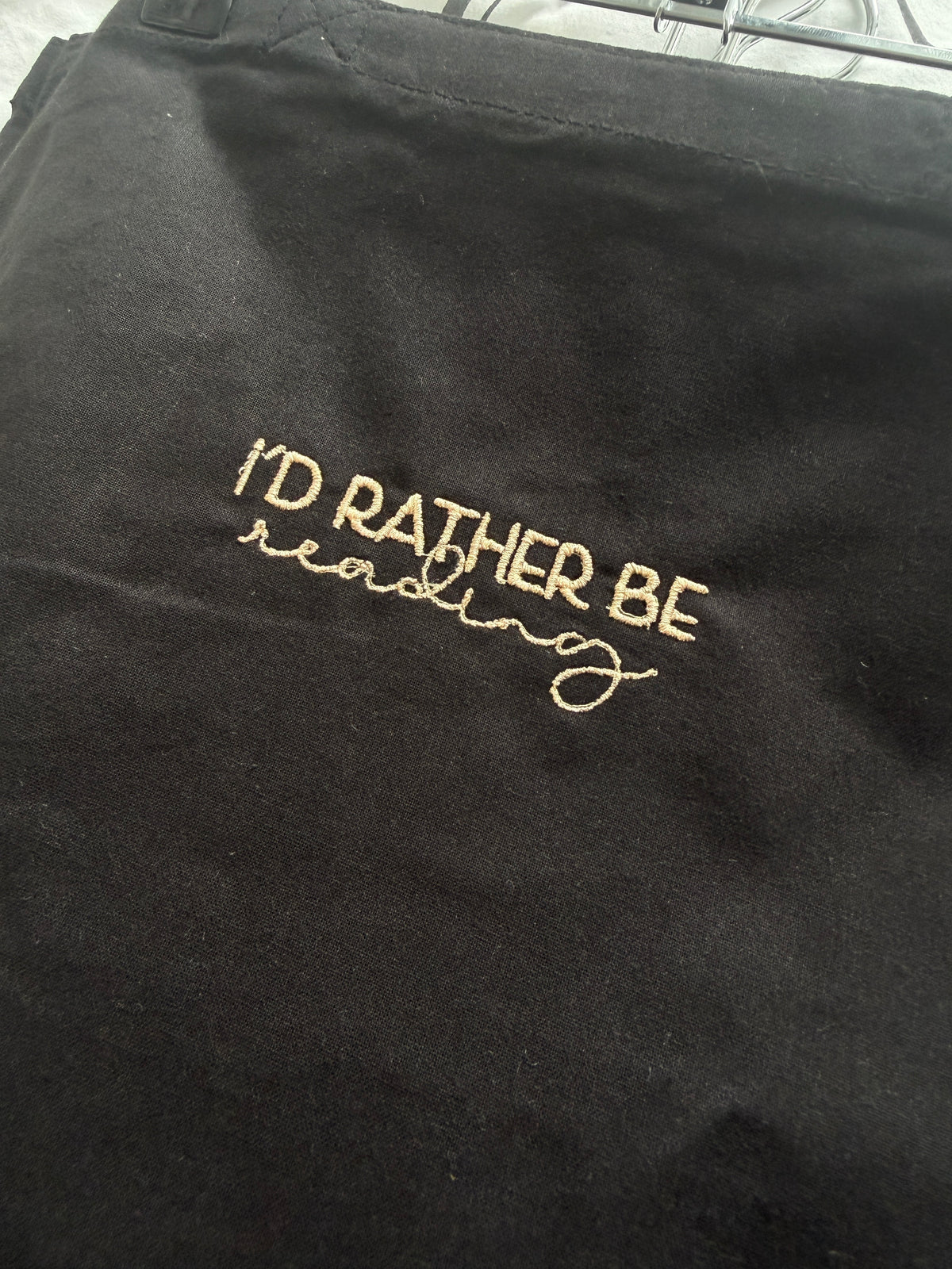 I'd rather be reading tote bag