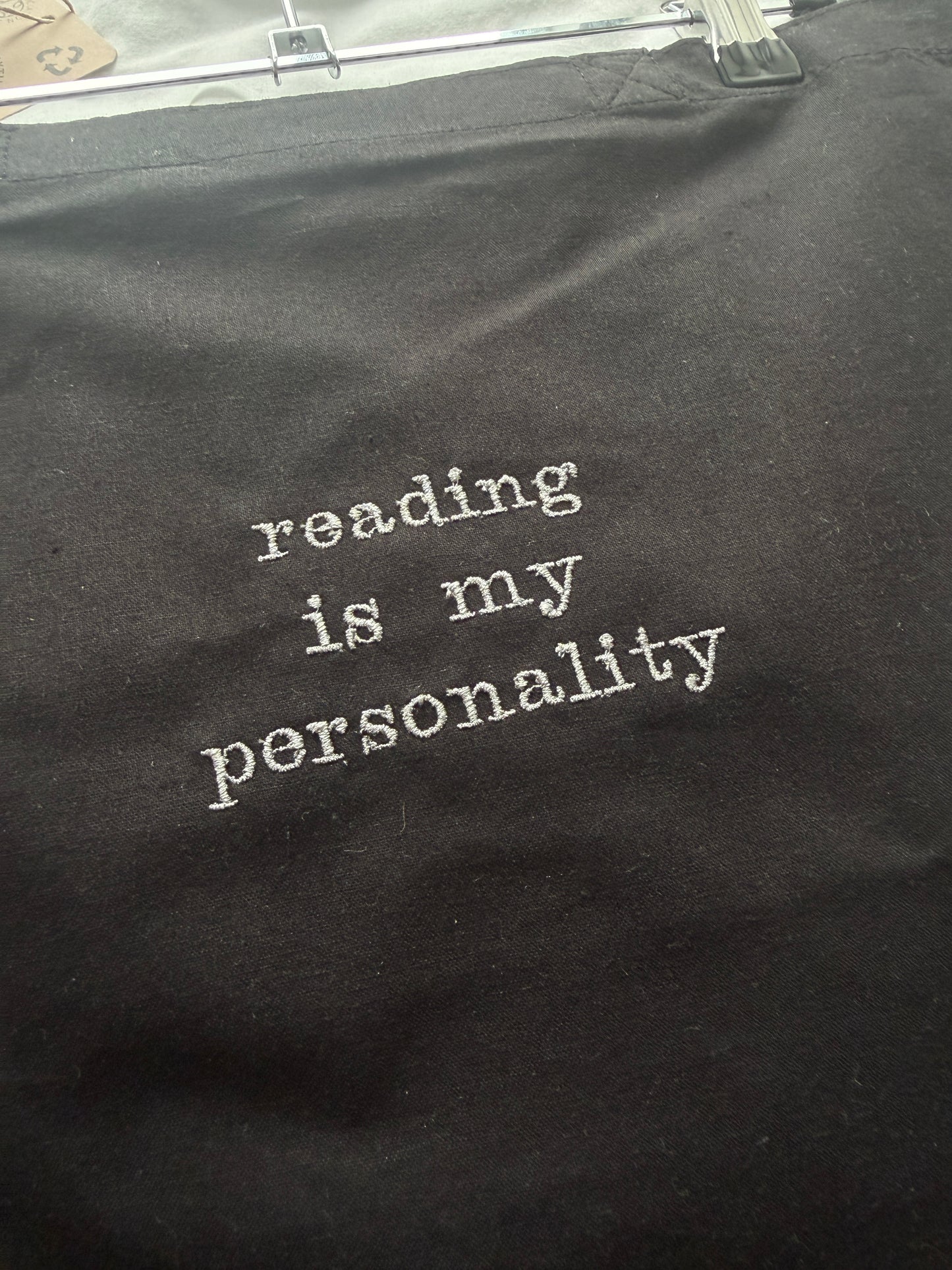 Reading is my personality Tote Bag