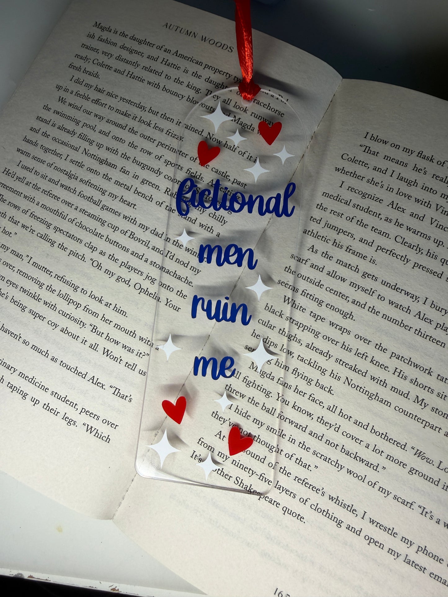 Fictional Men Ruin Me Bookmark