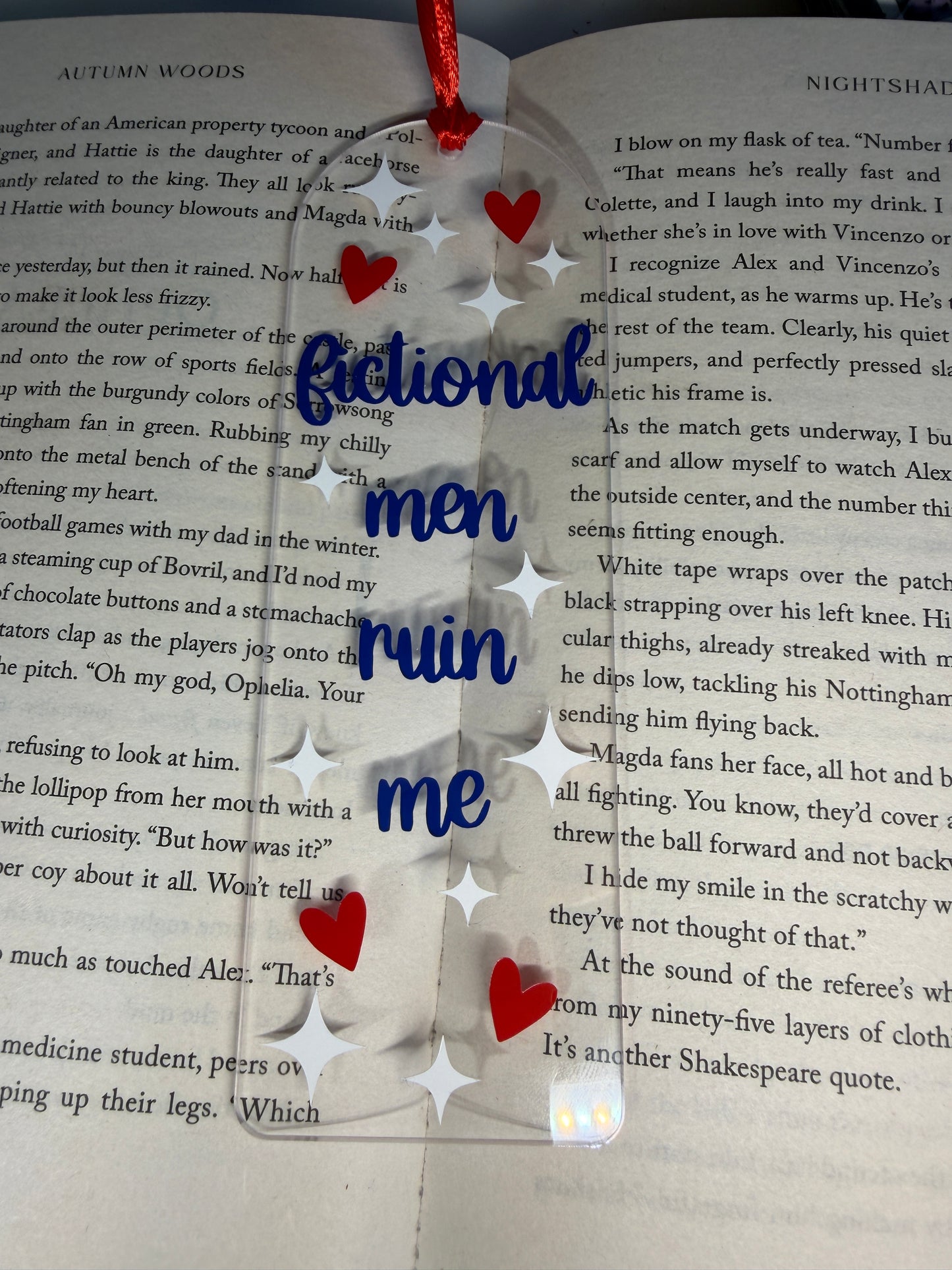 Fictional Men Ruin Me Bookmark