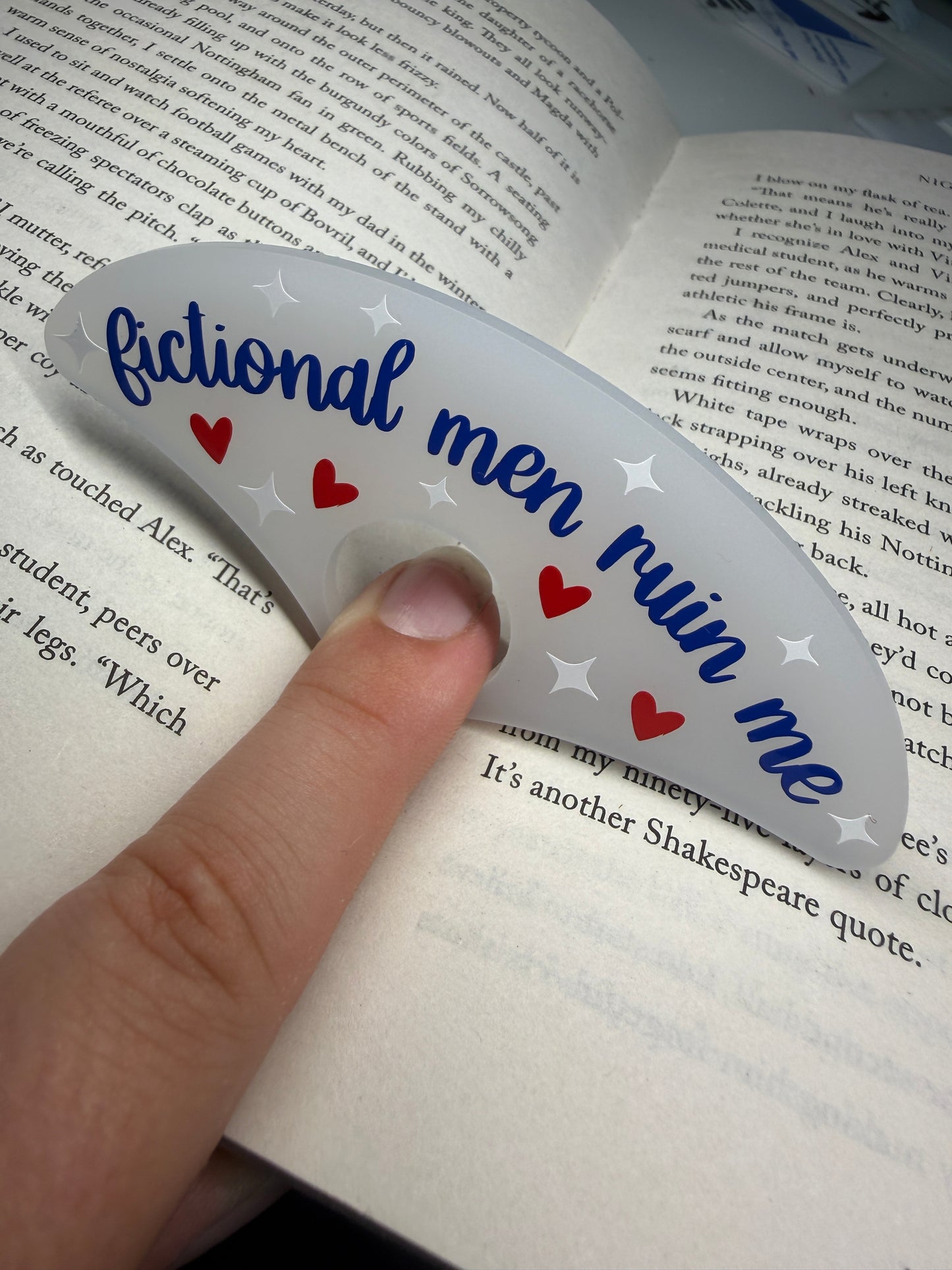 Fictional Men Ruin Me Book Holder