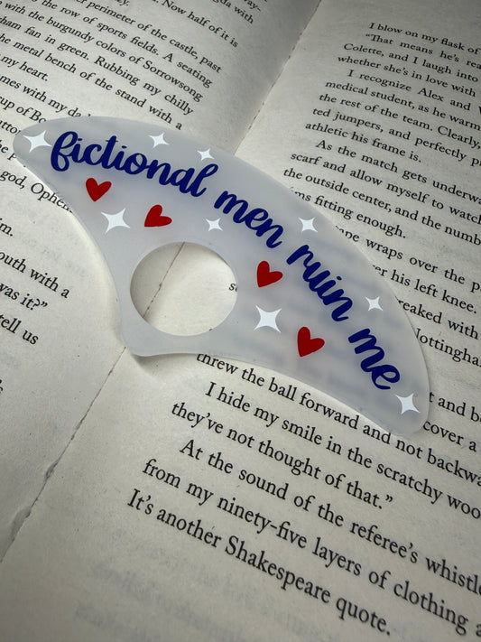 Fictional Men Ruin Me Book Holder