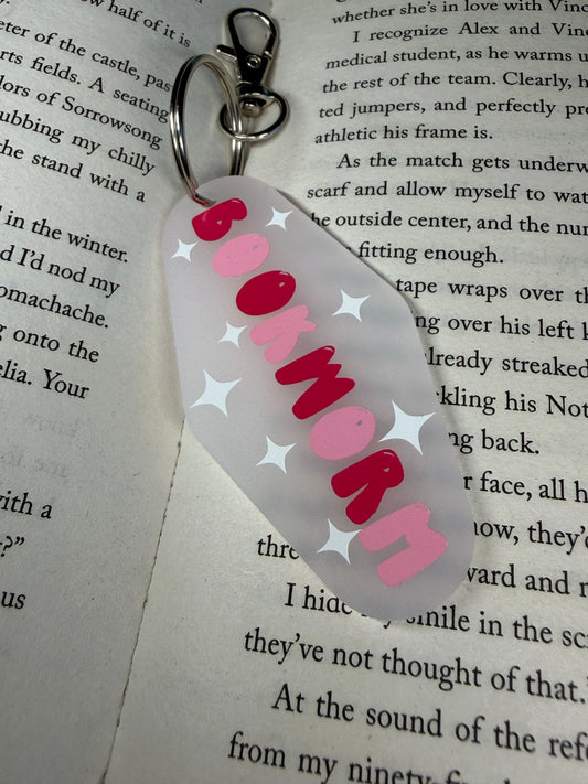 Bookworm Motel Keyring