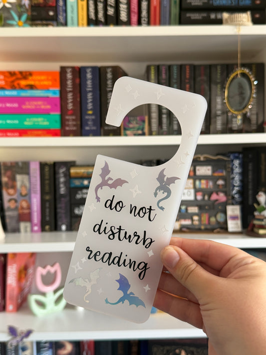 do not disturb reading door hanger
