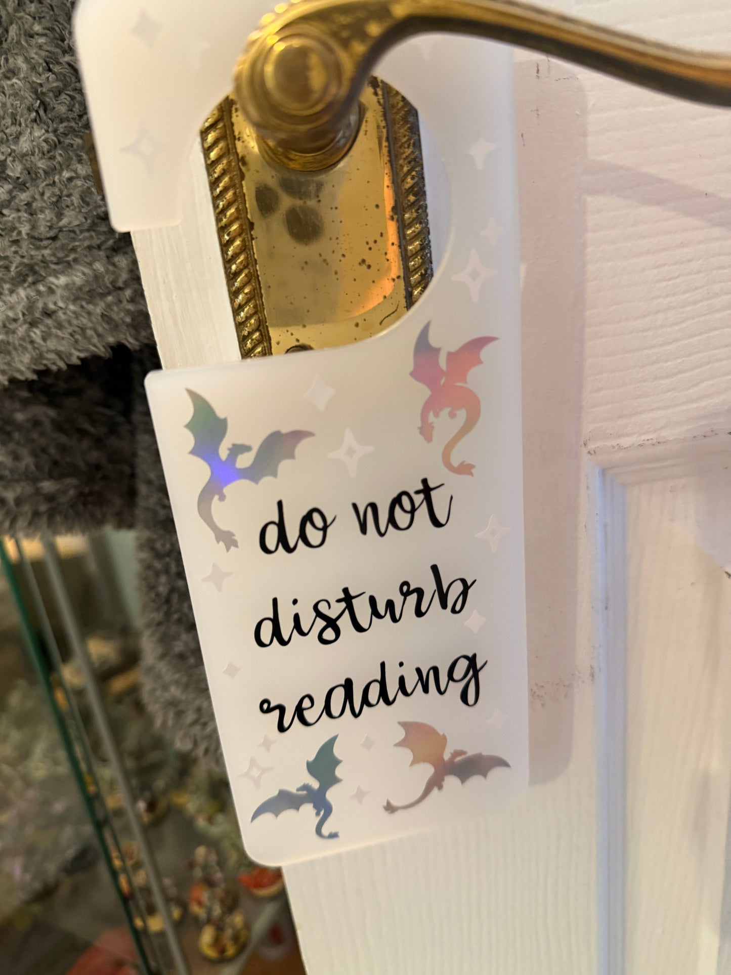 do not disturb reading door hanger