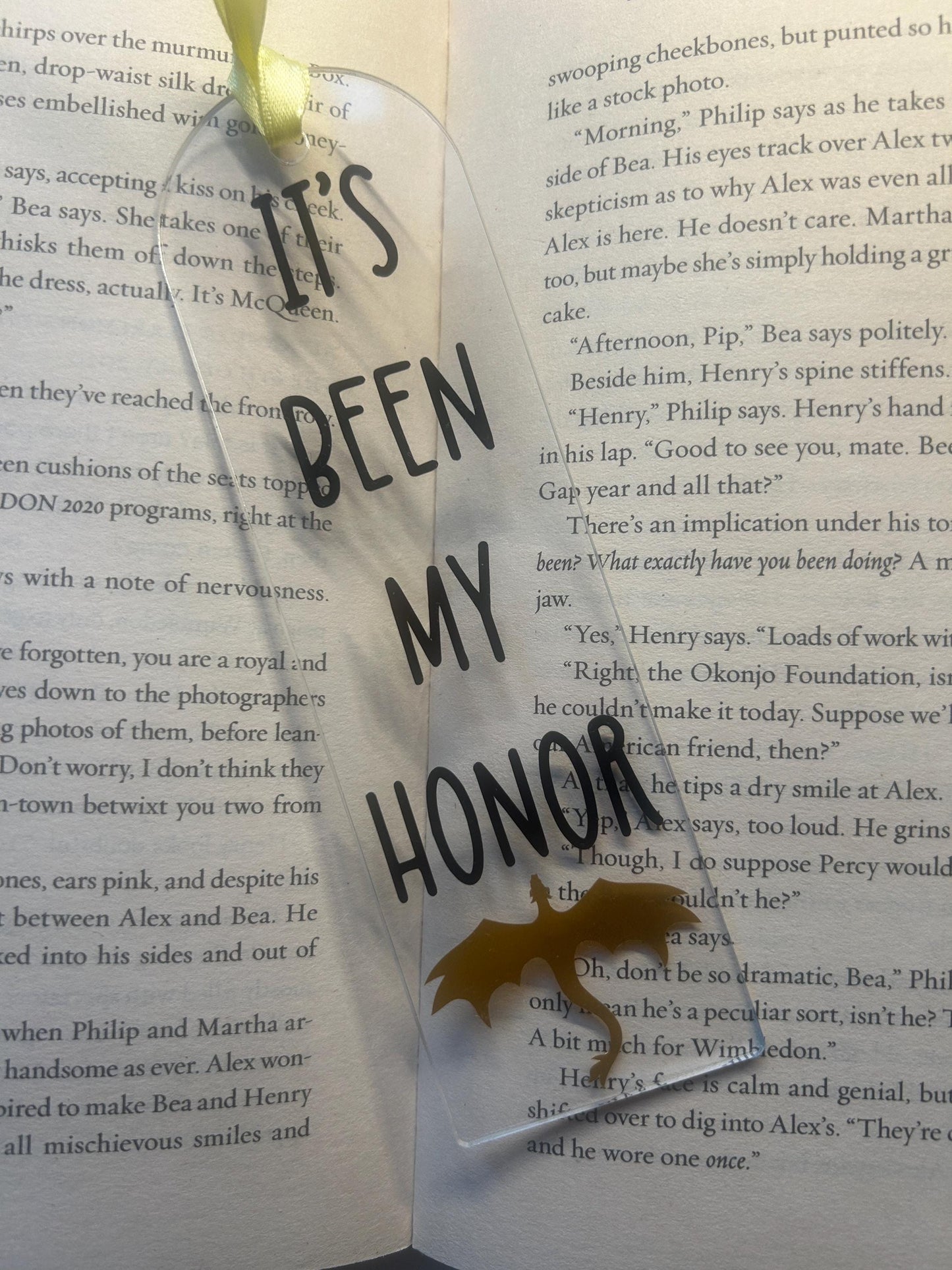 It’s been my honor (Fourth Wing) Bookmark