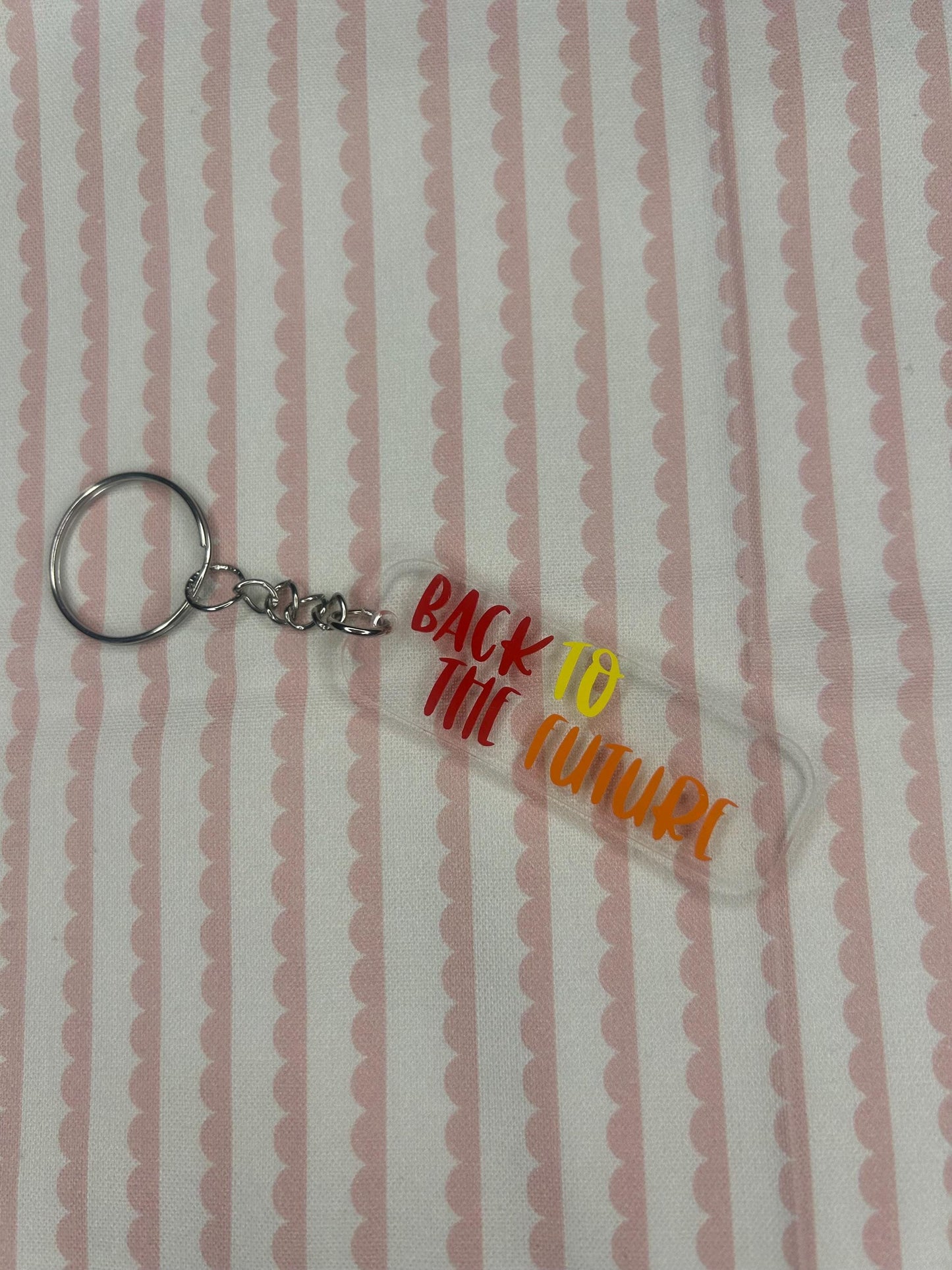 Back to the future keyring fob