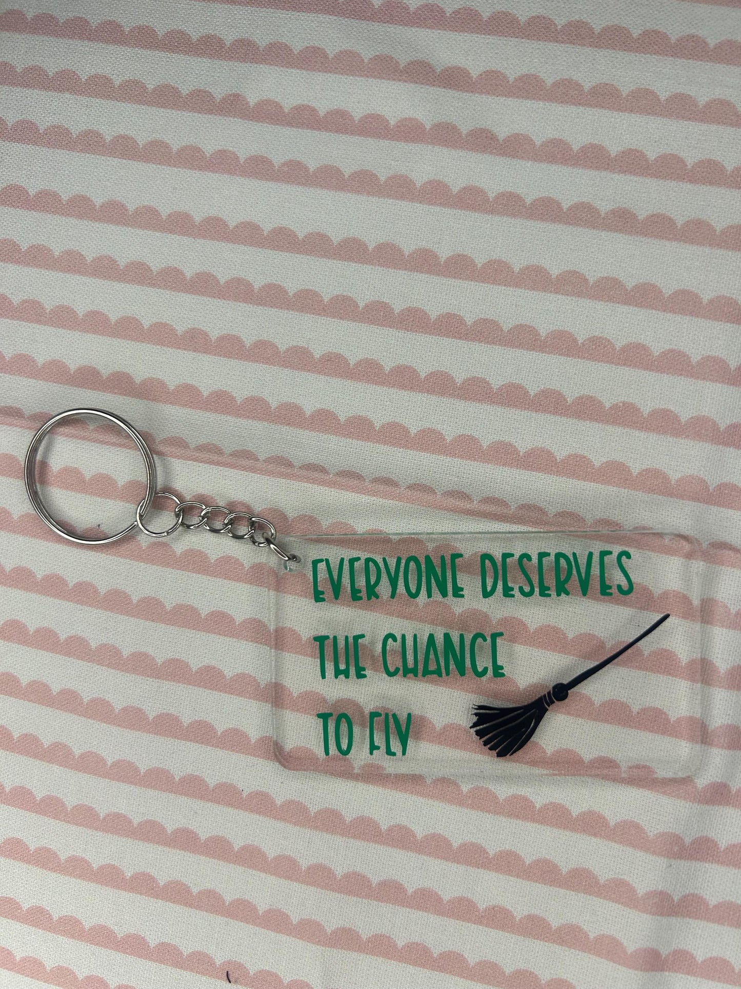 Wicked quote keyring