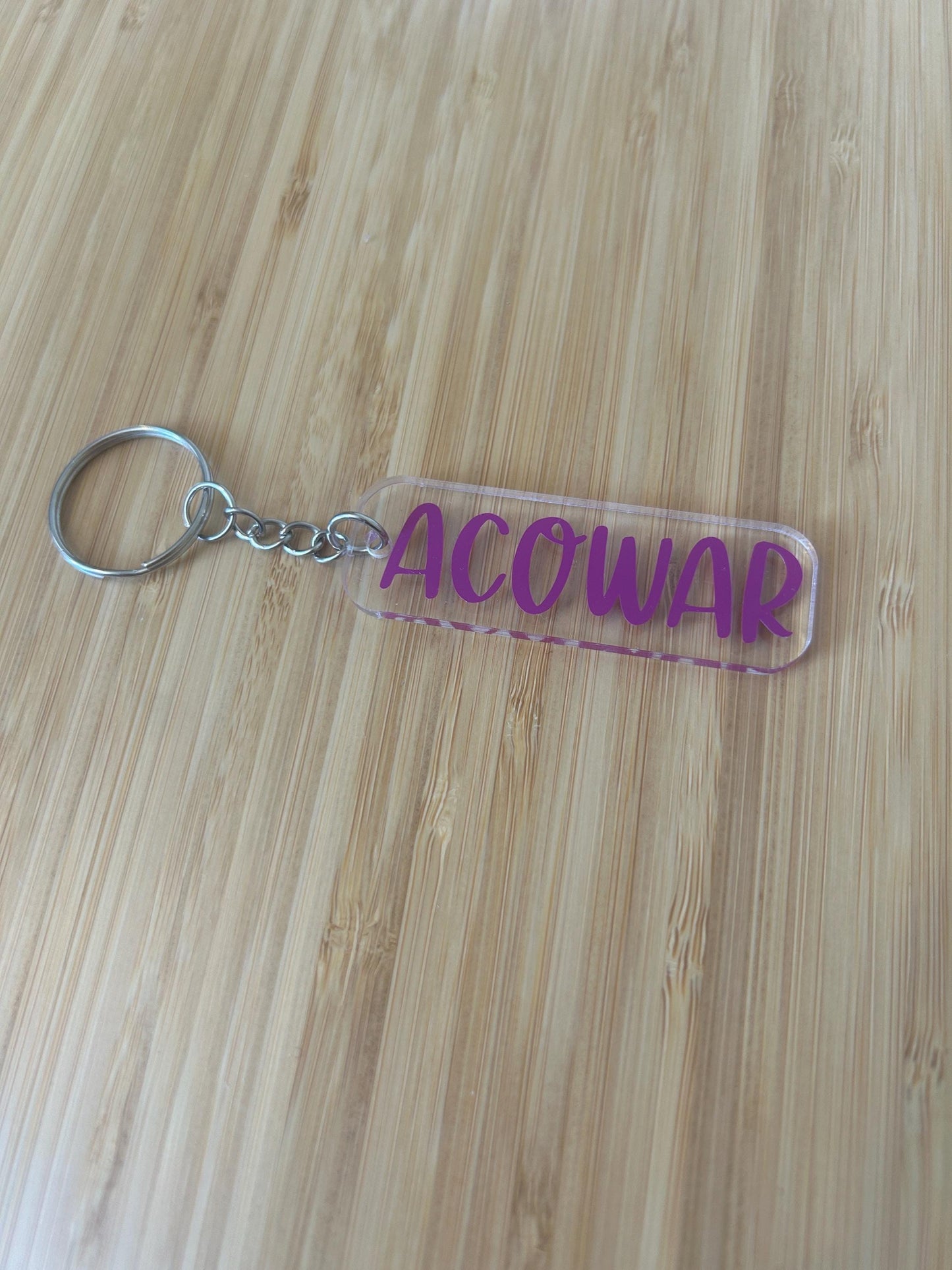 ACOTAR title keyrings