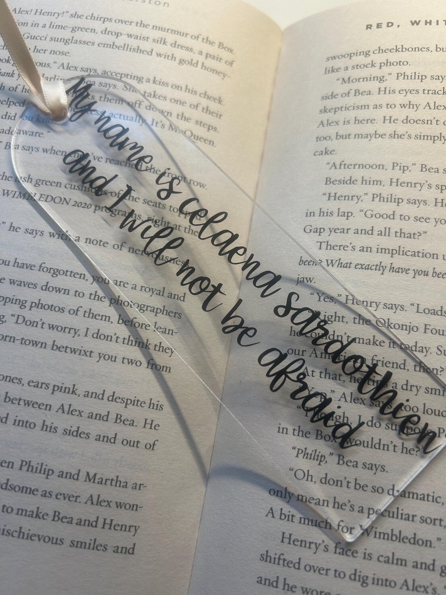 I will not be afraid Throne of glass bookmark (4 styles!)