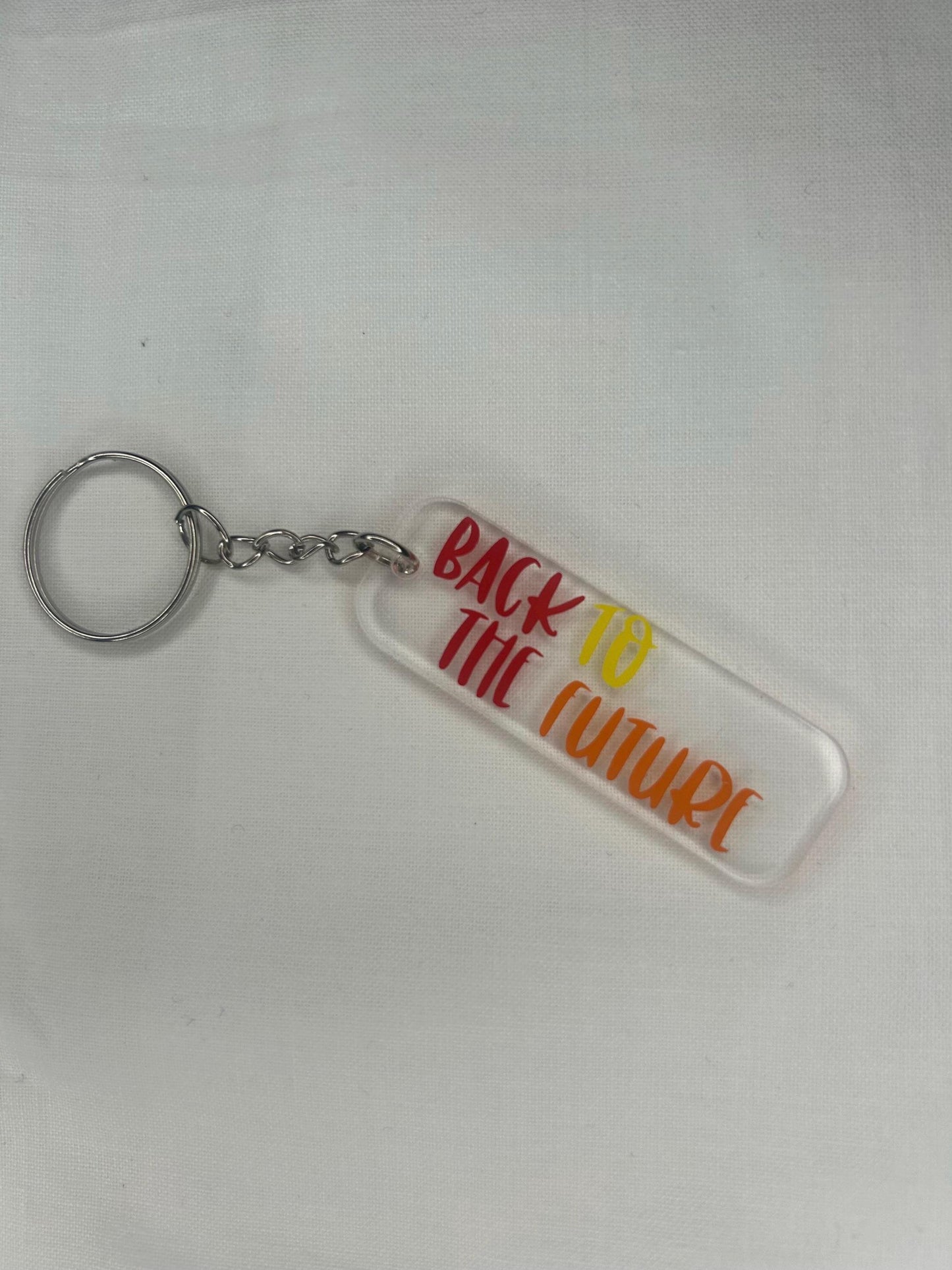 Back to the future keyring fob