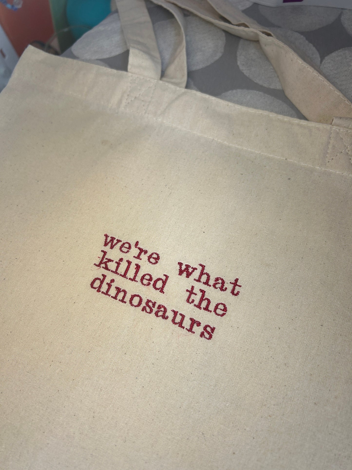 Dinosaurs (Heathers) Musical Tote Bag