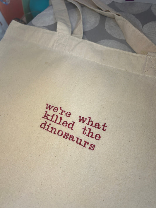 Dinosaurs (Heathers) Musical Tote Bag