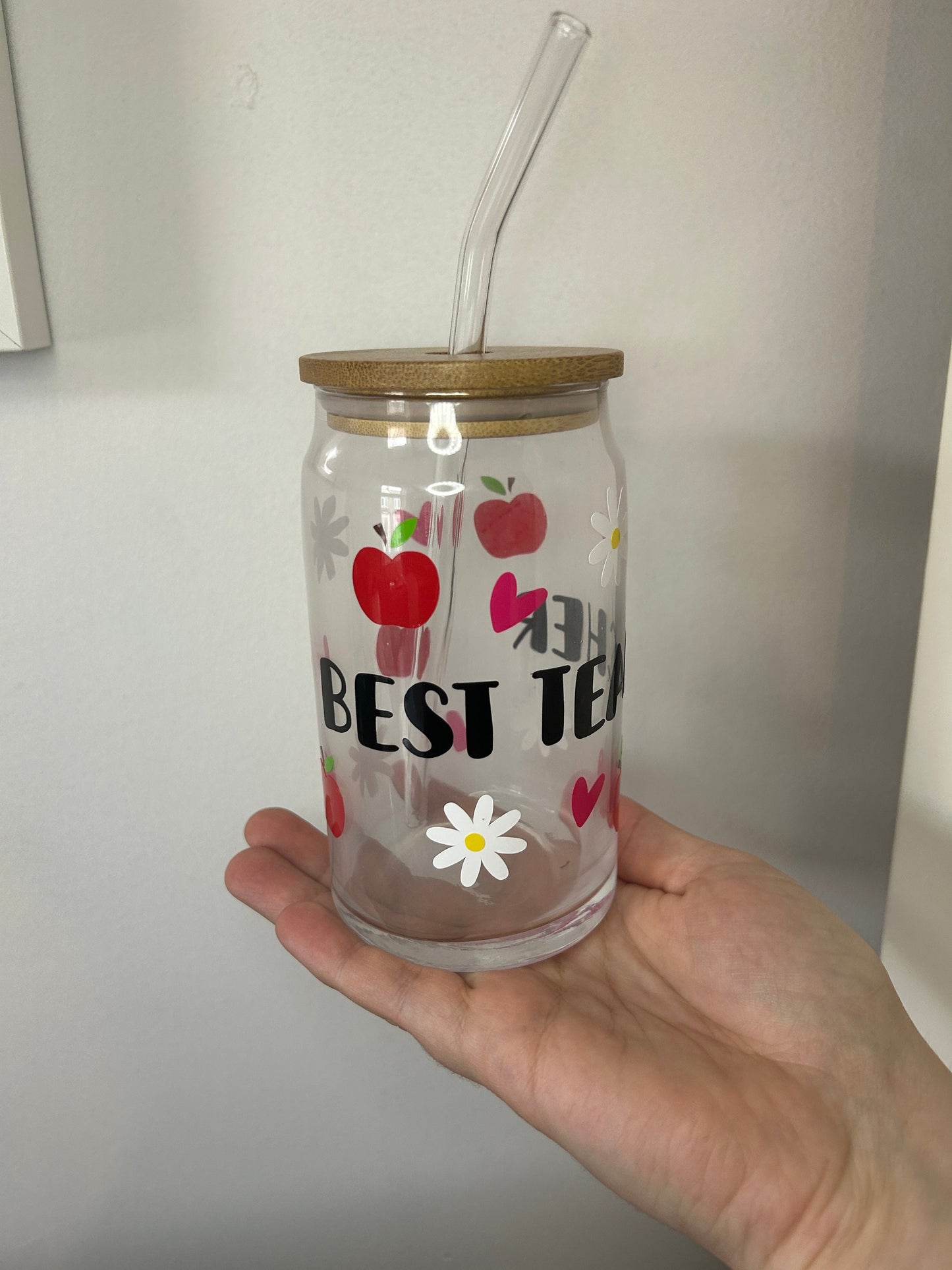 Best Teacher Glass Cup