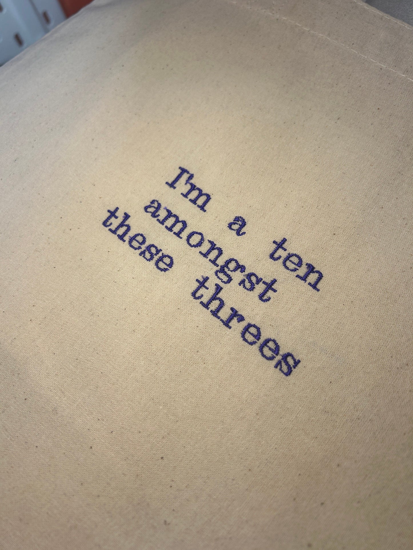 I’m a ten amongst these three (Six Musical) Tote Bag