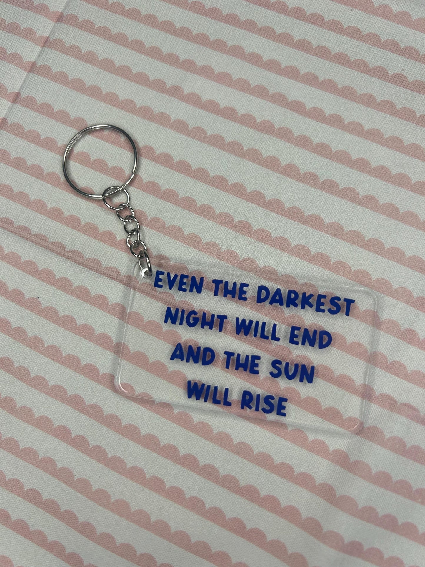 Les Misérables quote keyring