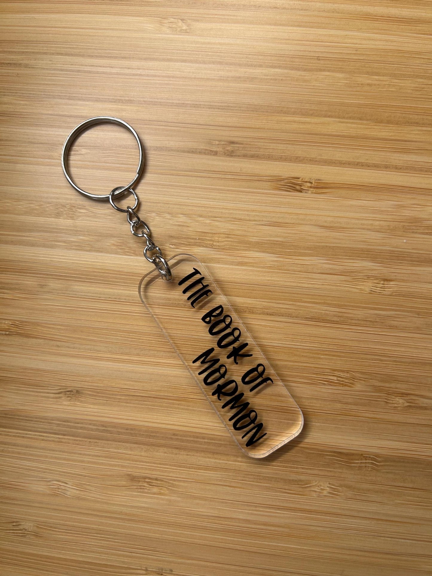The Book of Mormon keyring fob