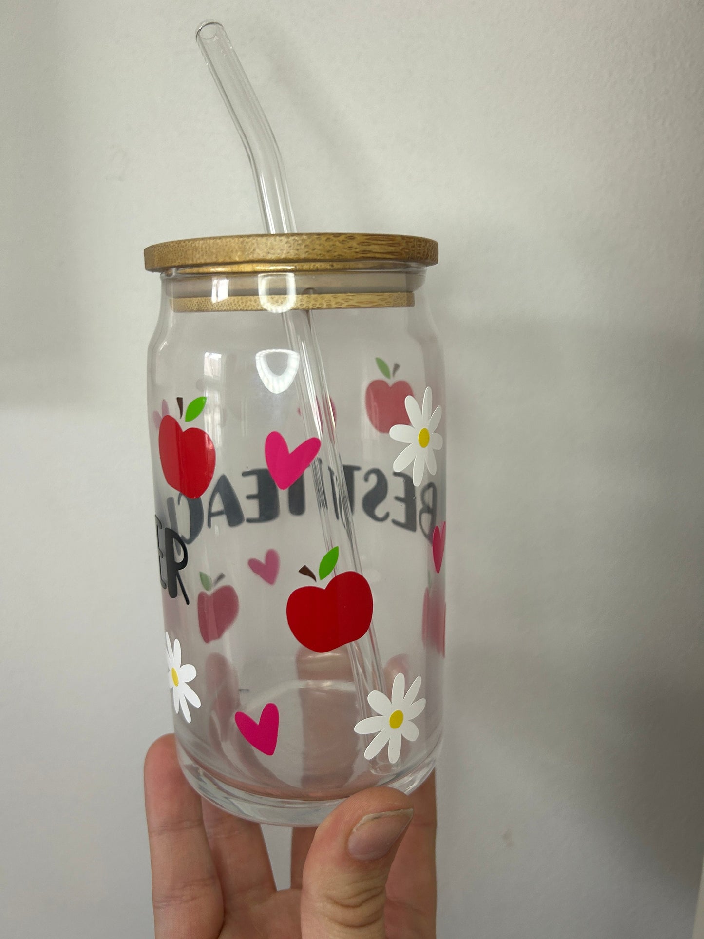 Best Teacher Glass Cup