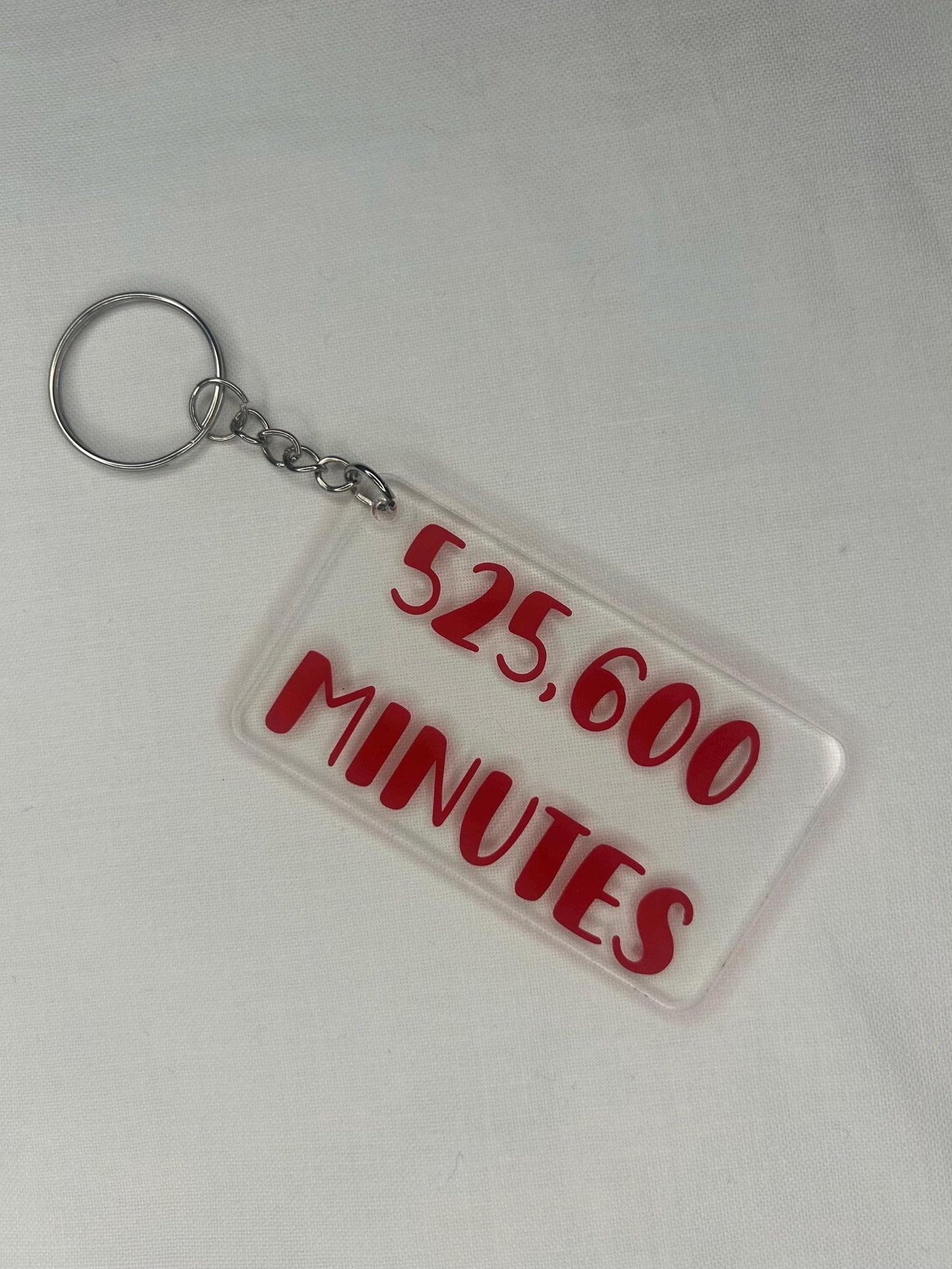 525,600 minutes (Rent Musical) keyring