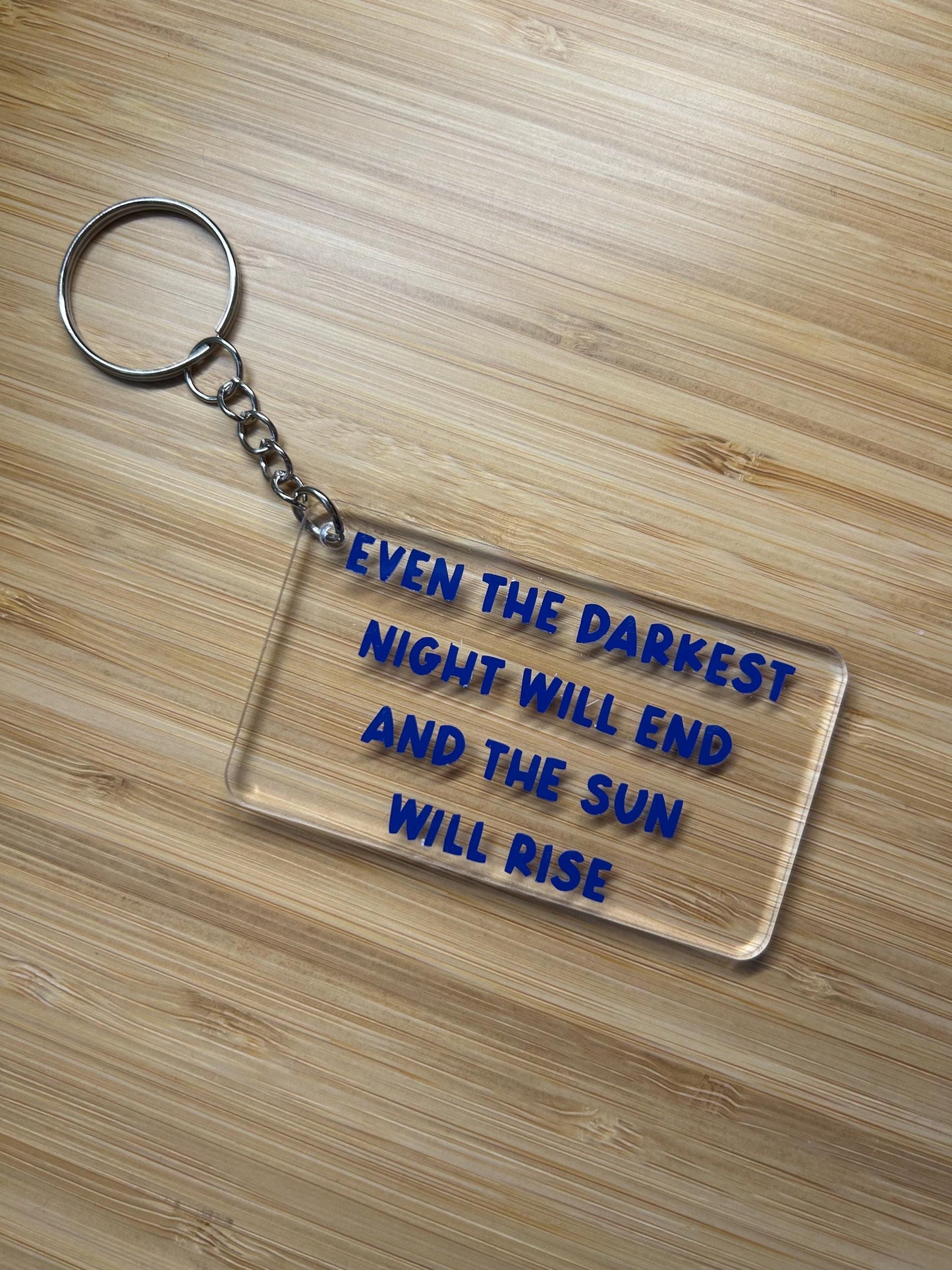 Les Misérables quote keyring