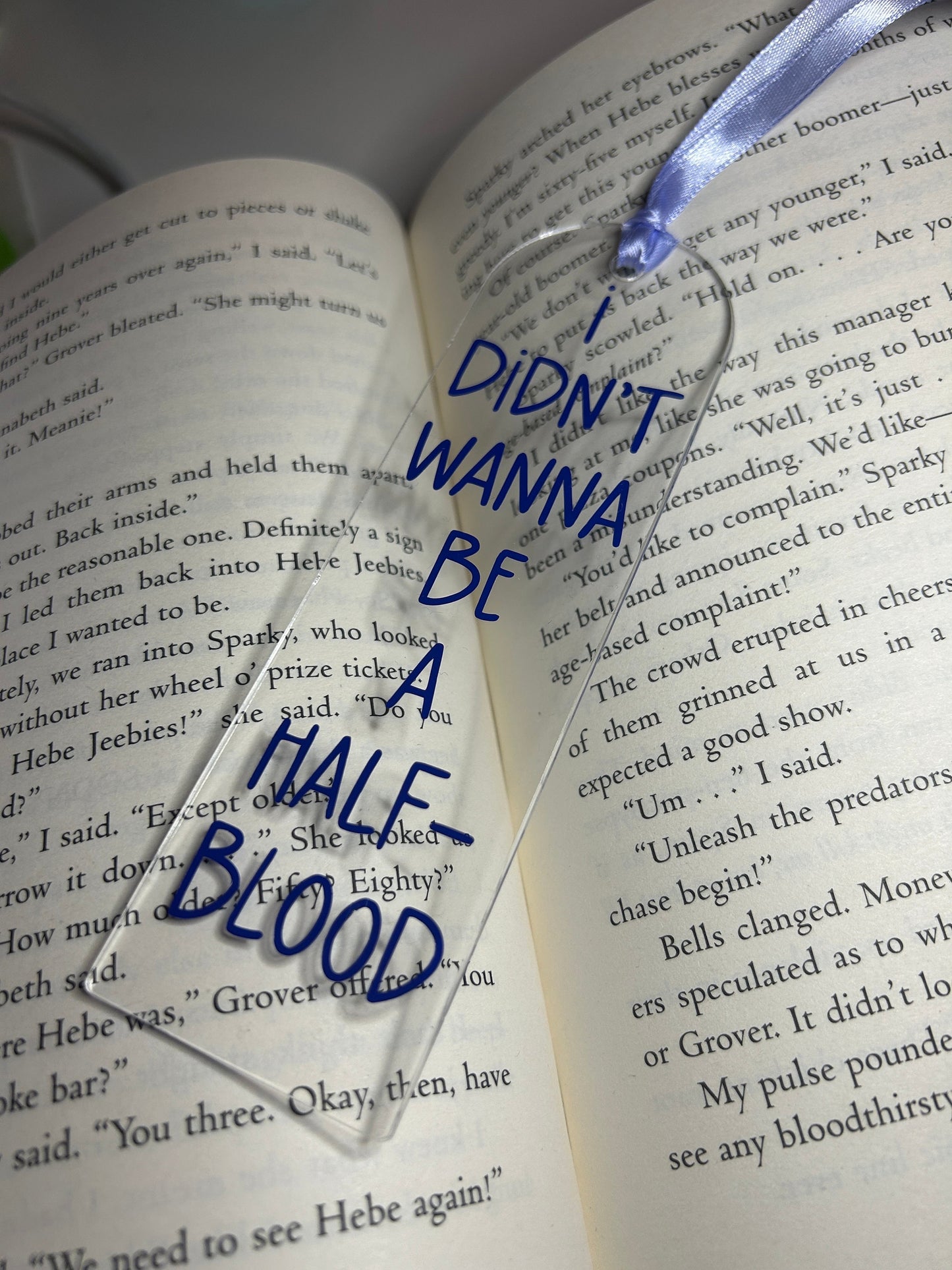 I didn't wanna be a half-blood (Percy Jackson) Bookmark