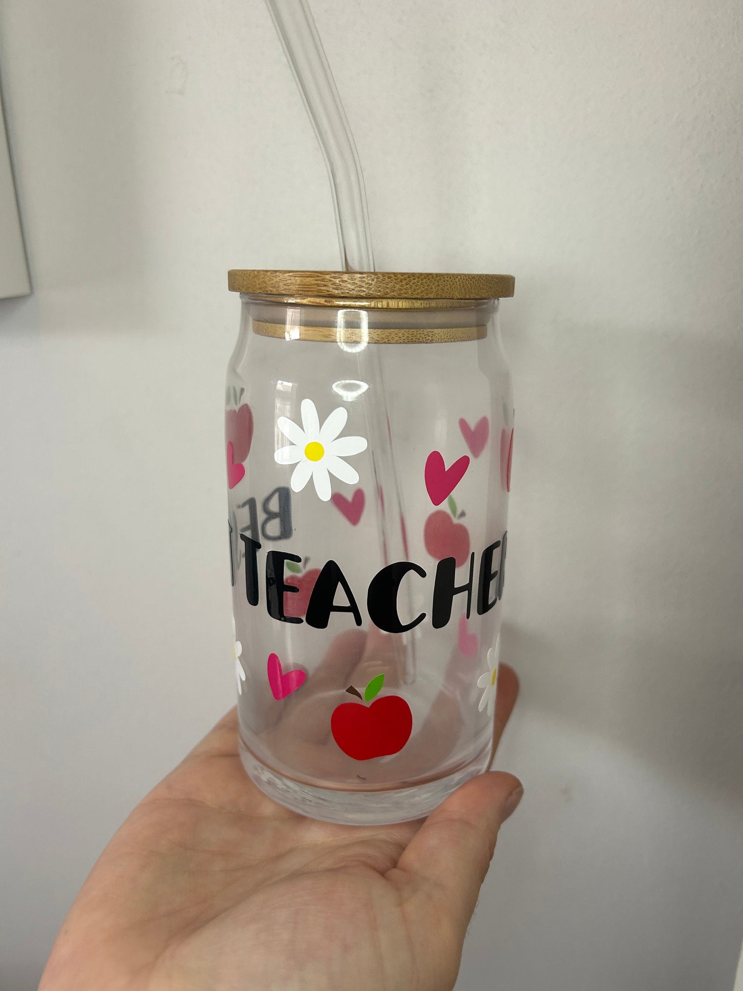 Best Teacher Glass Cup