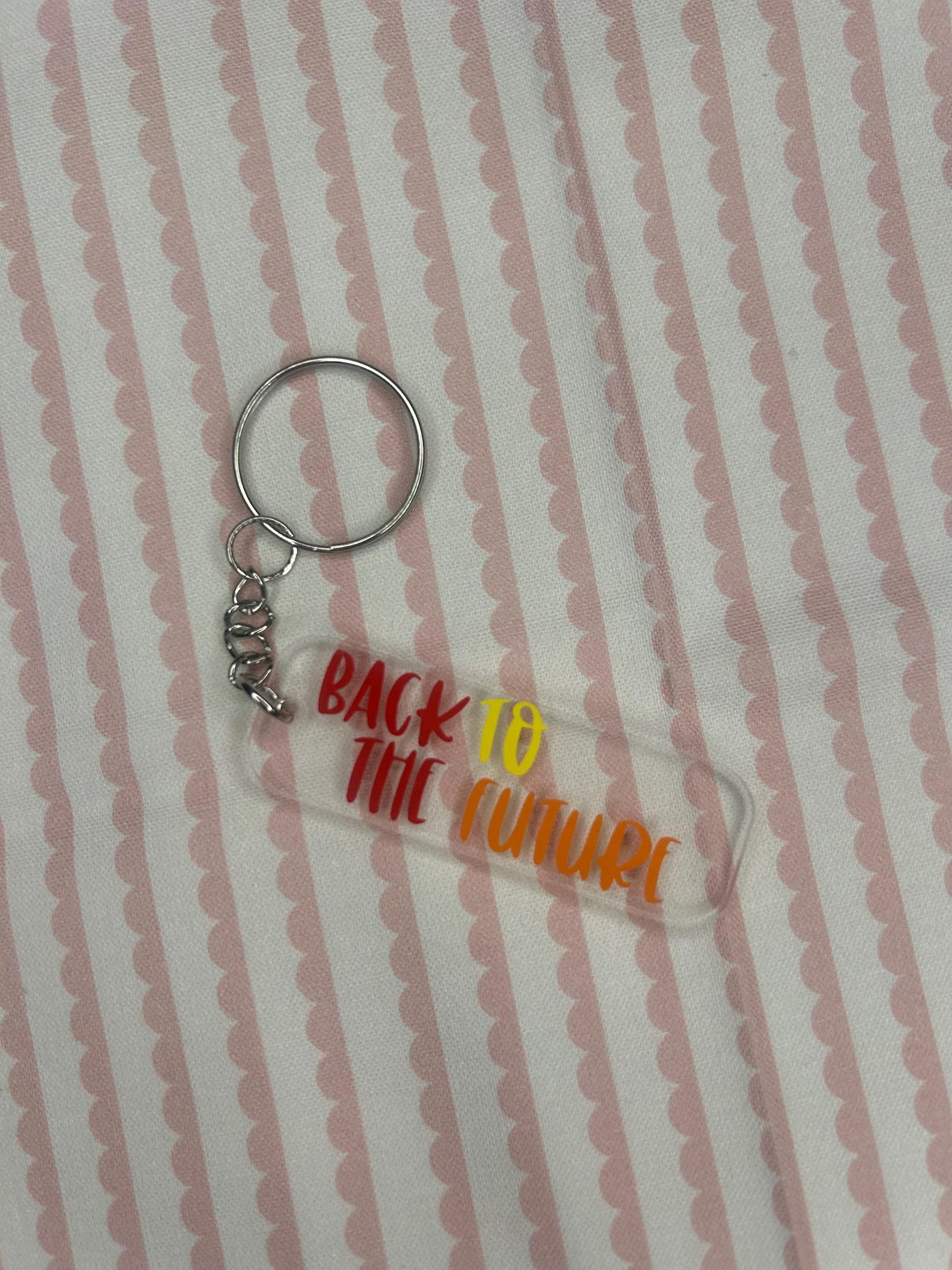 Back to the future keyring fob