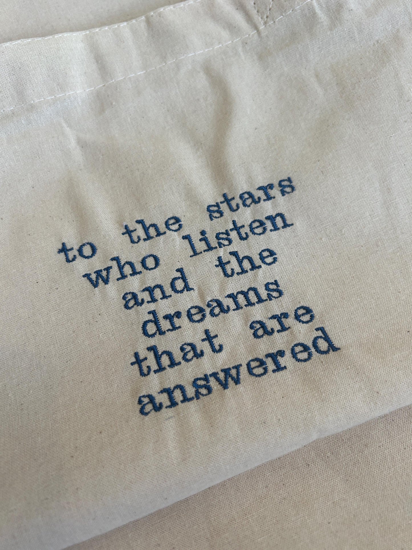 To the stars who listen (ACOTAR) Tote bag