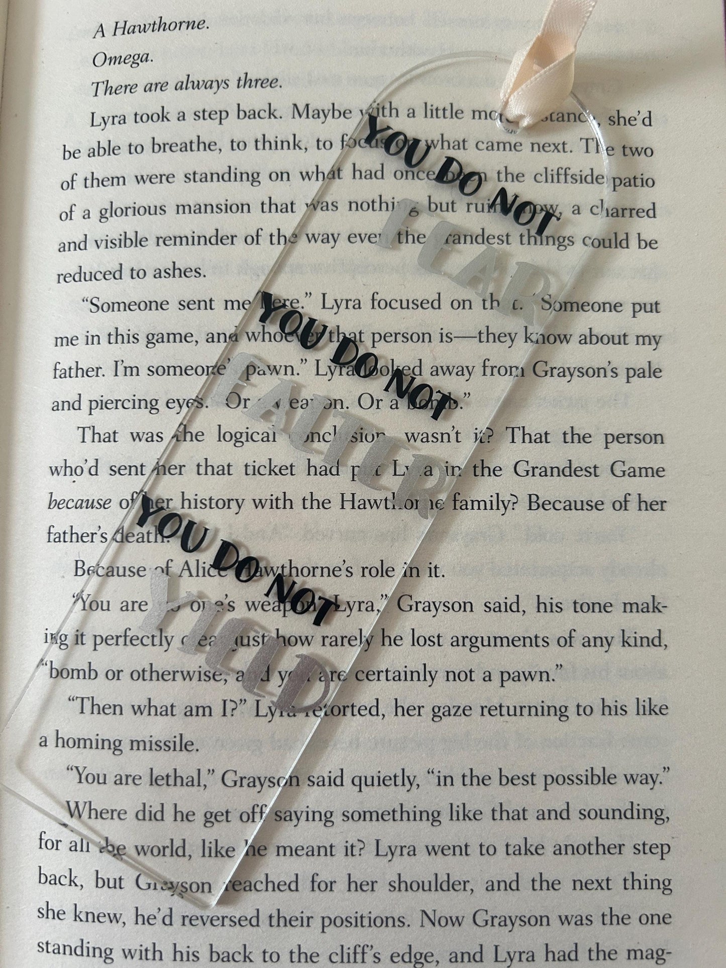 You do not fear, falter, yield (ACOTAR) Bookmark