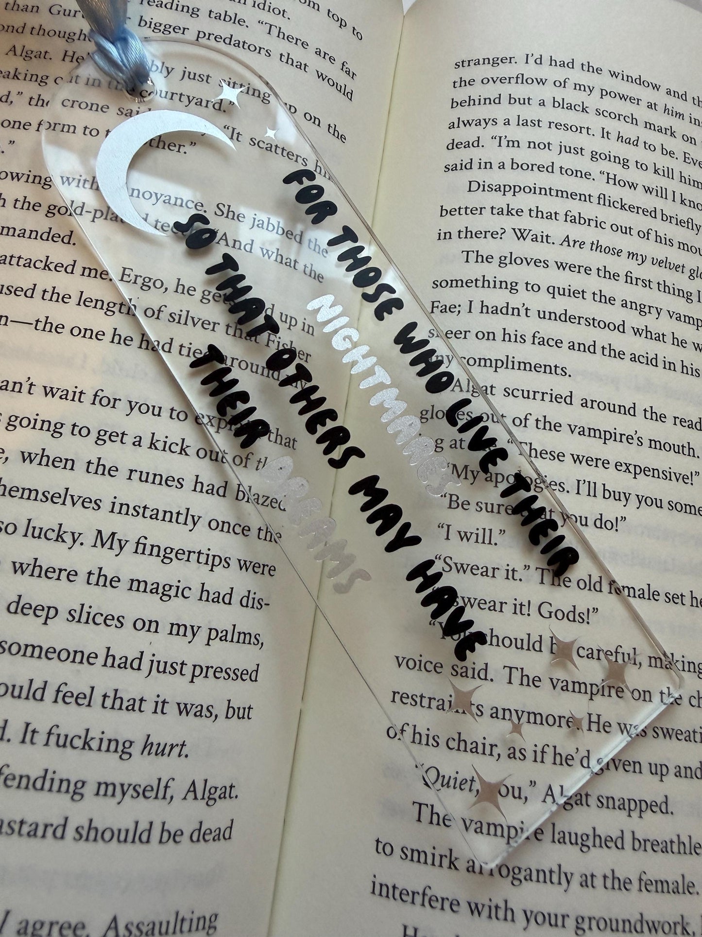 Quicksilver book dedication bookmark