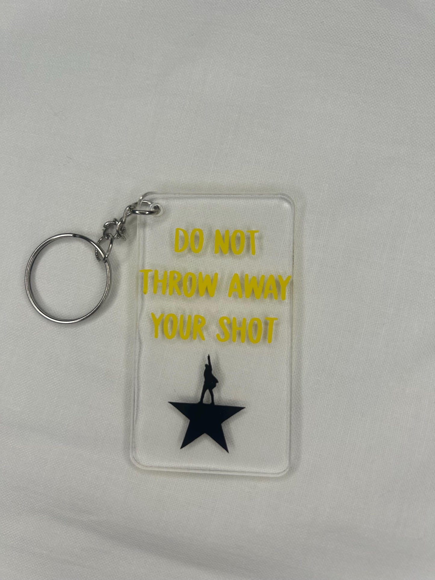 Hamilton Quote Acrylic Keyring